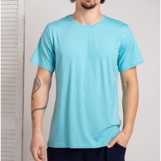 Мужская футболка голубая 4721