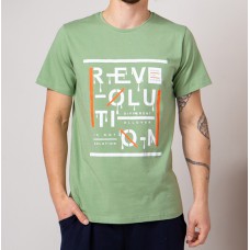 Мужская футболка зеленый 4732