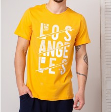 Мужская футболка желтая 4743
