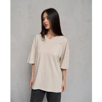 Футболка жіноча однотонна молочна 19663