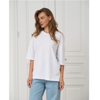 Футболка жіноча однотонна біла 19664