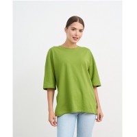 Футболка жіноча однотонна салатова 19669