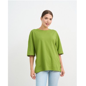 Футболка жіноча однотонна салатова 19669