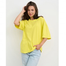Футболка жіноча однотонна жовта 19674