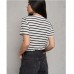 Футболка жіноча біла в смужку 19679