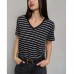 Футболка жіноча біла в смужку 19679