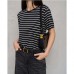 Футболка жіноча біла в смужку 19679