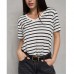 Футболка жіноча біла в смужку 19679