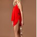 Женская пижама с шортами красная 3710