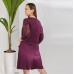 Сорочка женская c халатом фиолетовая 6296