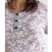 Пижама женский капри серый 7025