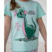 Піжама для дівчинки з капрі Динозавр 7557