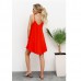 Сукня комбінація колір червоний 11210