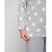 Піжама жіноча кофта та штани сіра в зірочку 14949