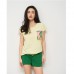 Піжама жіноча шорти і футболка жовта 15054