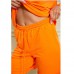 Комплект женский шорты и кофта оранжевый 11005