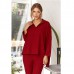 Комплект жіночі бриджі та сорочка бордовий 11177
