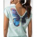 Комплект жіночий шорти та футболка Метелик 11421