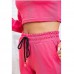 Жіночий костюм штани та світшот рожевий 11509