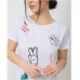Комплект жіночі капрі та футболка Смайлики Туреччина 13312