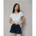 Комплект жіночий шорти і футболка в смужку 13690