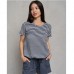 Комплект жіночий шорти і футболка в смужку 13691