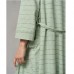 Нічна Сорочка з халатом для вагітних зелена 13776