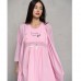 Нічна Сорочка з халатом для вагітних рожевий 13777
