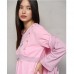 Нічна Сорочка з халатом для вагітних рожевий 13777
