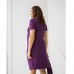 Нічна Сорочка з халатом для вагітних фіолетова 13781
