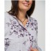 Піжама жіноча сорочка та штани Квіти 14606