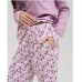 Жіноча піжама штани та кофта бузкова 14609