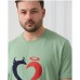 Комплект чоловічий футболка та шорти Сердце 15286