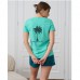 Піжама жіноча шорти і футболка Пальма 15303