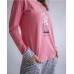 Пижама женская розовая 6235
