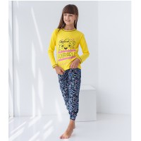 Пижама для девочки с штанами Панда 8928