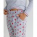 Жіноча піжама зі штанами 9540