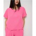 Комплект жіночий штани та футболка рожевий Туреччина 13389