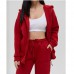 Спортивный костюм жіночій байка червоний 14628