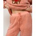 Жіноча піжама з штанами Тедді персиковий 14633