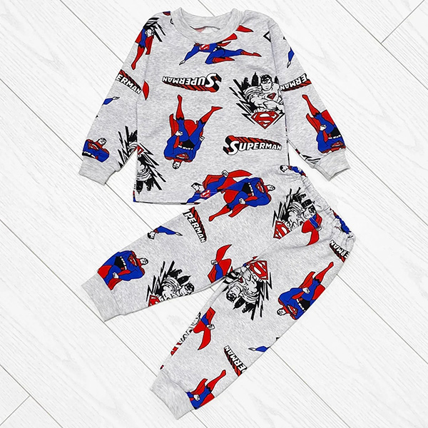 Піжама для хлопчика з штанами сіра 19337 Піжама для хлопчика з штанами сіра 19337
