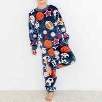 Піжама для хлопчика з штанами синя Спорт 19343