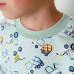 Піжама для хлопчика з штанами блакитна Машинки 19345 Піжама для хлопчика з штанами блакитна Машинки 19345