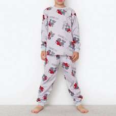Піжама для хлопчика з штанами сіра 19131