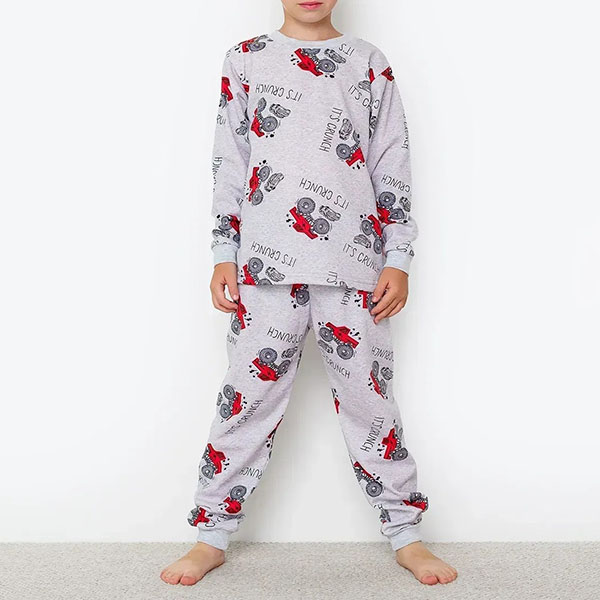 Піжама для хлопчика з штанами сіра 19131 Піжама для хлопчика з штанами сіра 19131