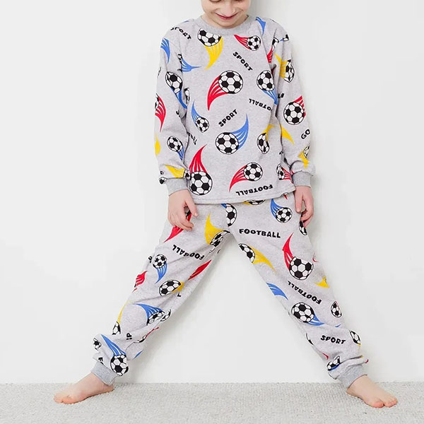 Піжама для хлопчика з штанами сіра 19132 Піжама для хлопчика з штанами сіра 19132