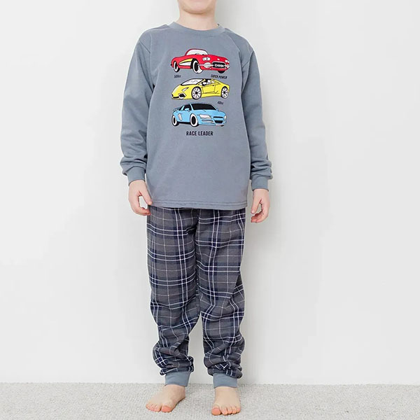 Піжама для хлопчика з штанами з малюнком 19135 Піжама для хлопчика з штанами з малюнком 19135