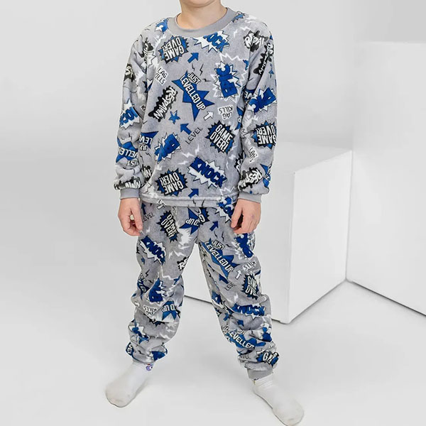 Піжама для хлопчика з штанами з малюнком 19141 Піжама для хлопчика з штанами з малюнком 19141