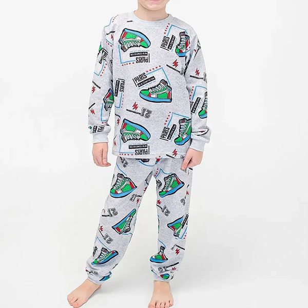 Піжама для хлопчика з штанами з малюнком 19142 Піжама для хлопчика з штанами з малюнком 19142