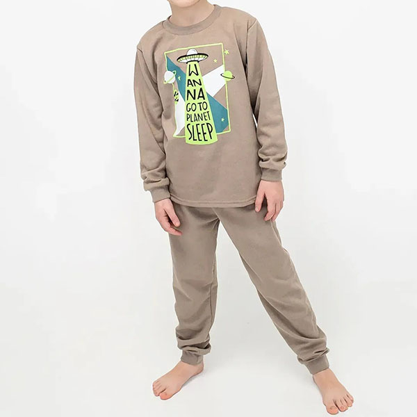 Піжама для хлопчика з штанами з малюнком 19143 Піжама для хлопчика з штанами з малюнком 19143